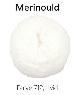 Merinould farve 712 hvid